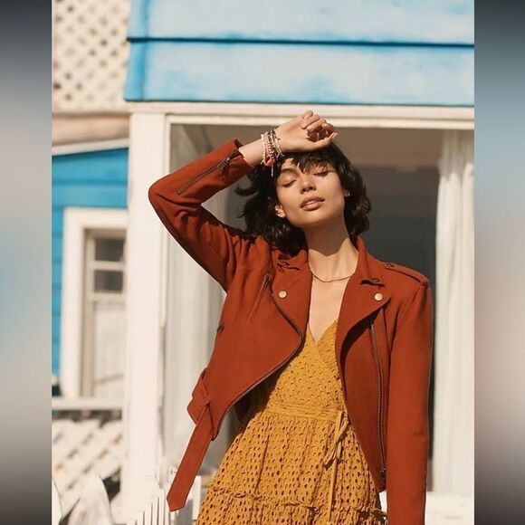 Frye + Anthropologie Nuri Eyelet wrap dress - Picture 5 of 5